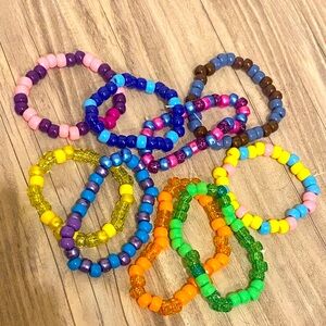 **SET OF x9** HUGE-PCK OF Vibrant Kids 👧 Beaded Bracelet Set 🛍️
